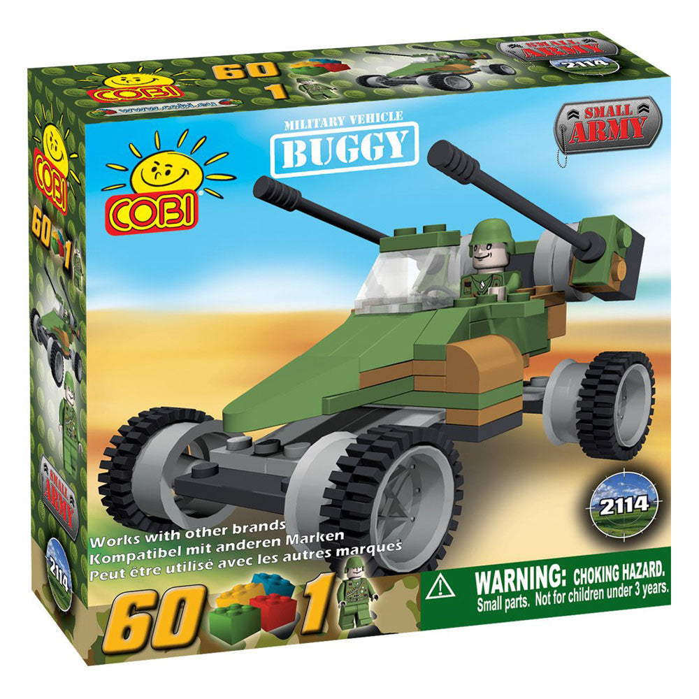 Kleine leger 60-delige buggy militaire voertuigbouwset