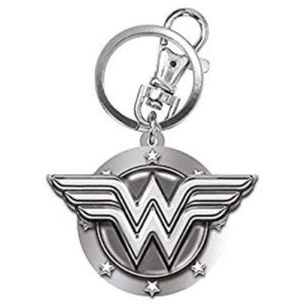 Tinnen sleutelhanger met Wonder Woman -logo