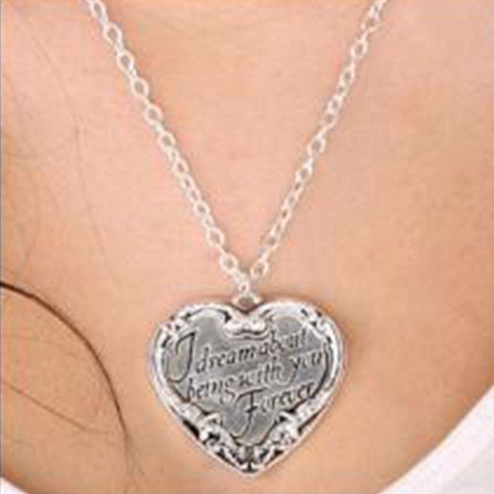Twilight Jewellery Heart Quote Necklace