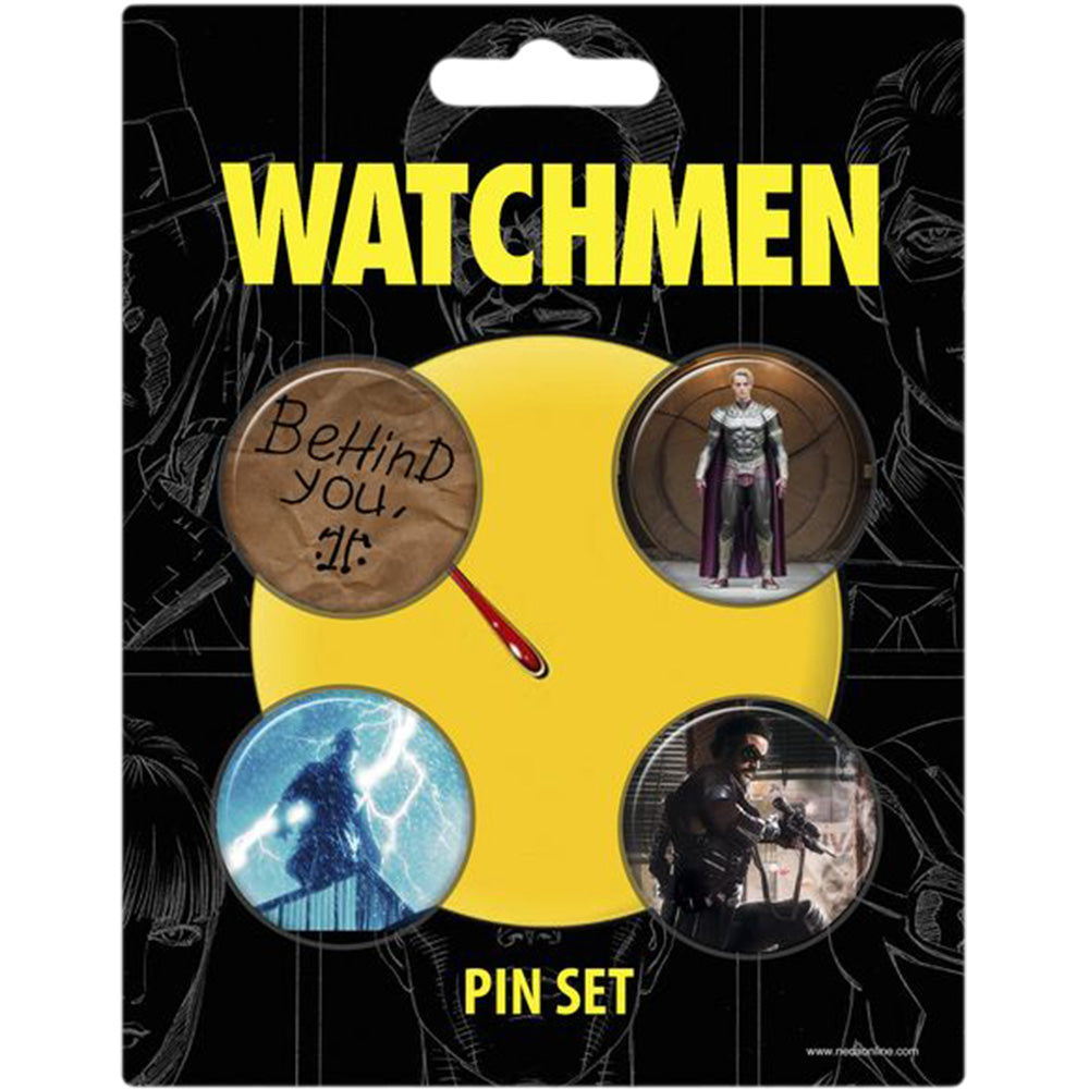  Watchmen-Pin-Set, 4 Stück
