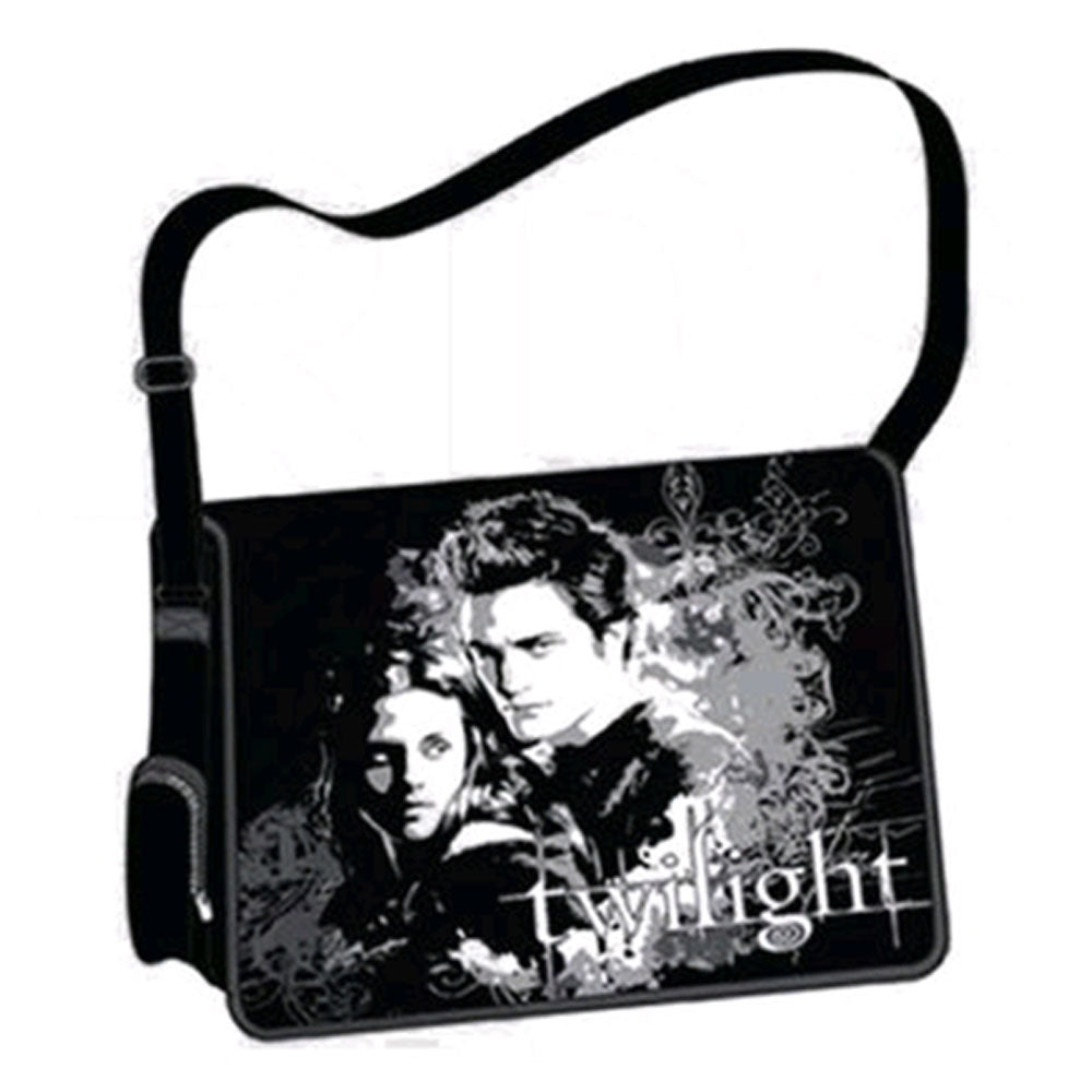 Twilight messenger bag edward & bella (vektor)