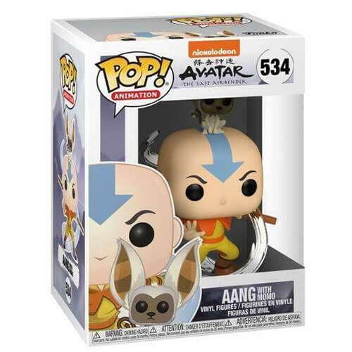 Avatar the Last Airbender Aang with Momo Pop! Vinyl