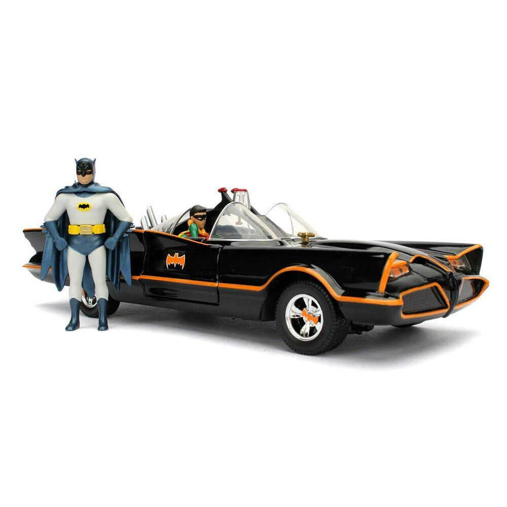 Batman (1966) Batmobile 1:24 met Batman en Robin