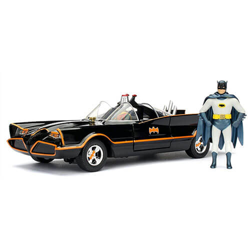 Batman (1966) Batmobile 1:24 w/Batman & Robin