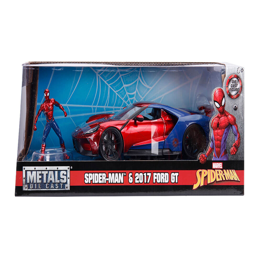 Spider-Man 2017 Ford GT 1:24 Hollywood Rides Diecast Vehicle