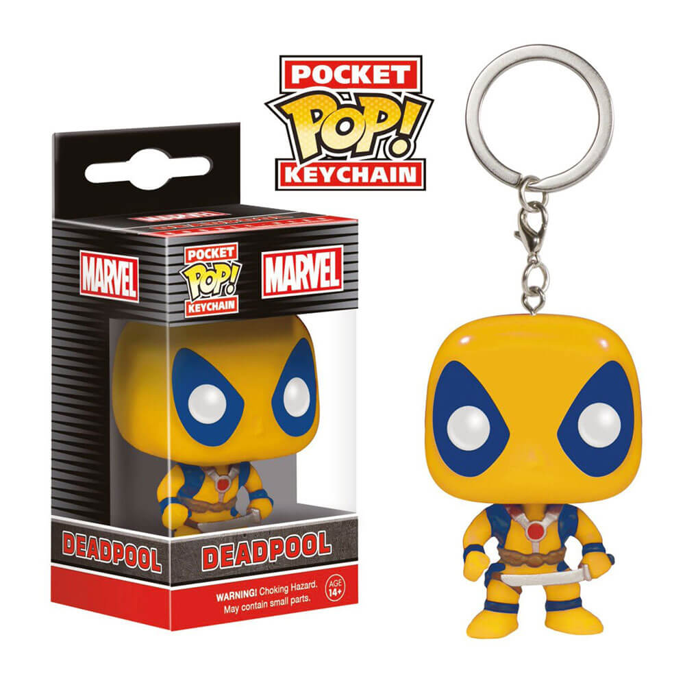 Deadpool Yellow Deadpool US Exclusive Pocket Pop! Keychain
