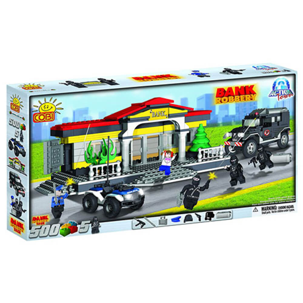 Action Town 500 Piece Bank Robbery Construction Set