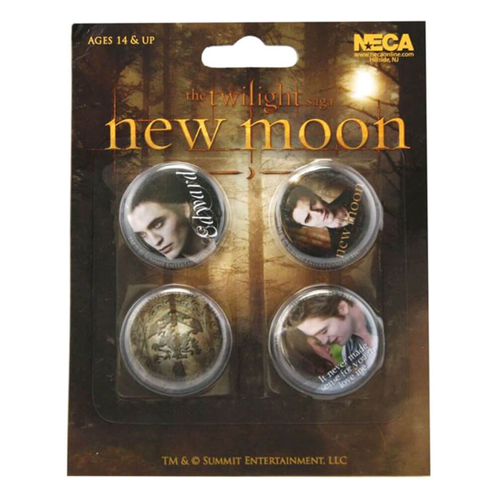 The Twilight Saga New Moon Pin Sæt med 4 (Edward)