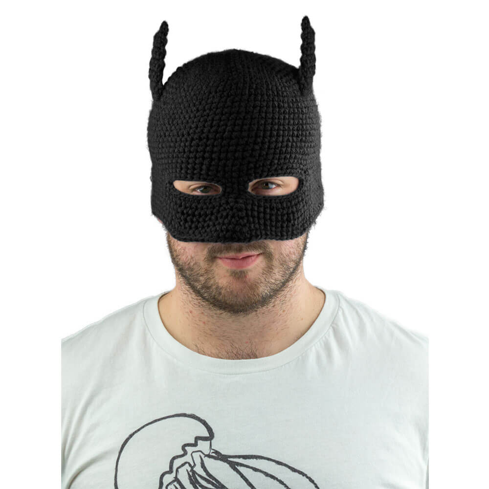 Gorro de punto con capucha Batman (negro)