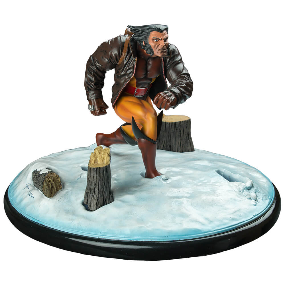X-Men Wolverine In Snow Resin Statue