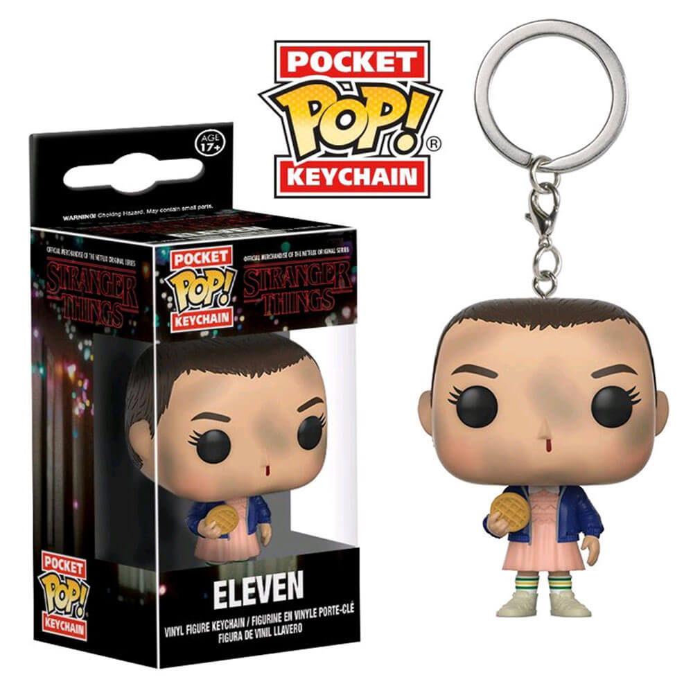 Stranger Things Eleven with Eggos Pocket Pop! Keychain