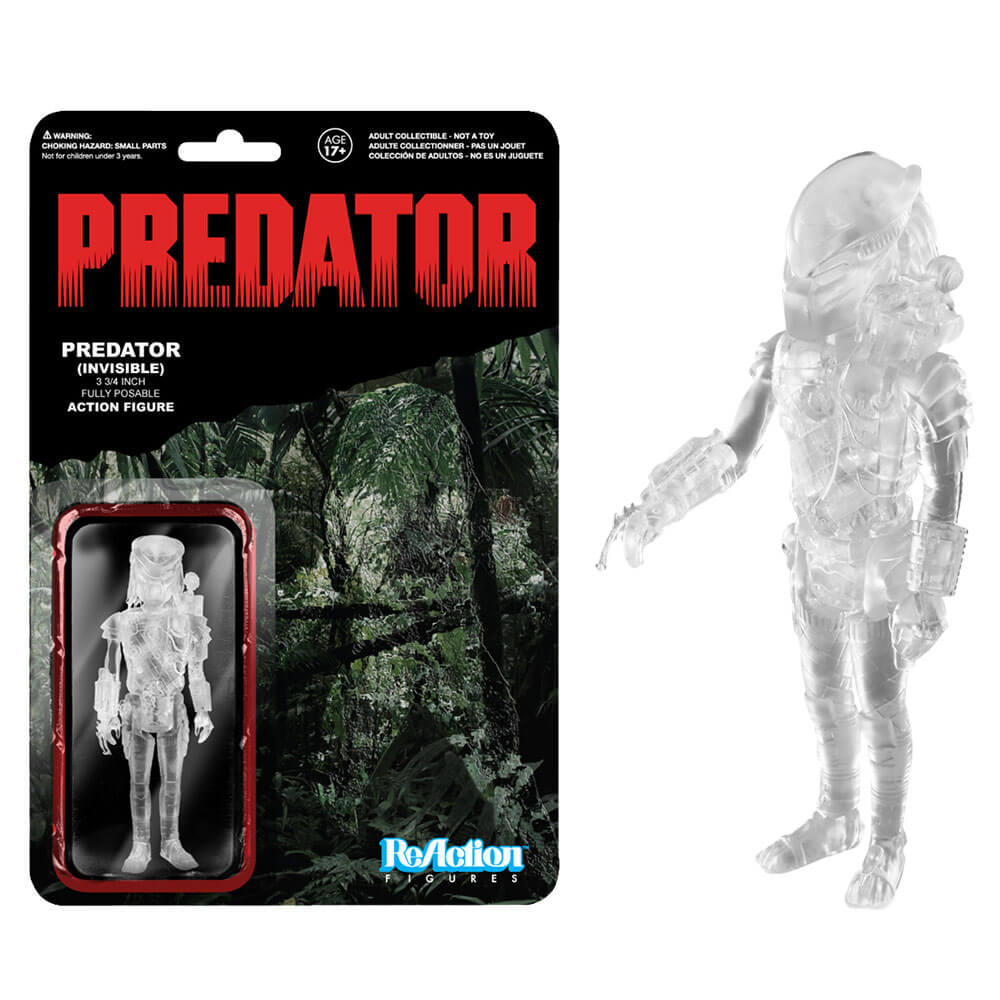 Predator Clear Masked ReAction Figure