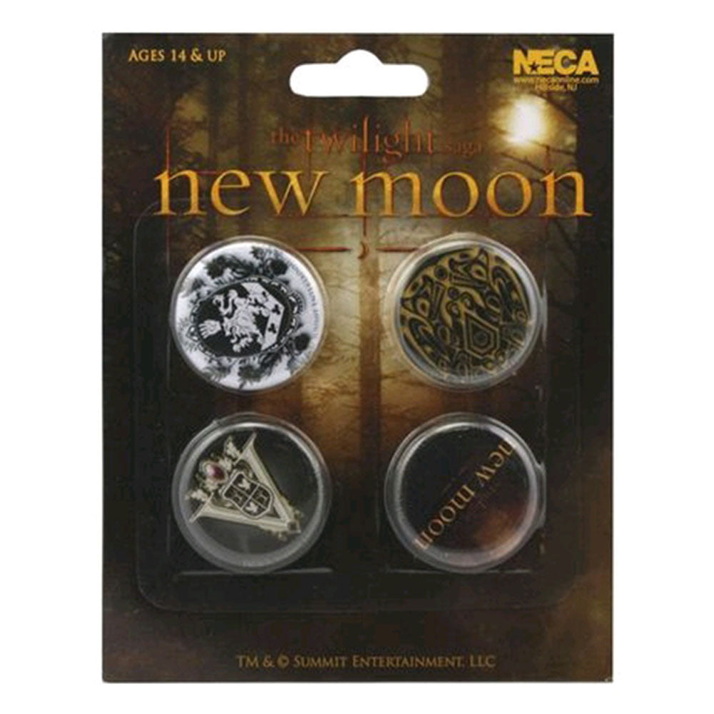 The Twilight saga new moon pin set med 4 vapen