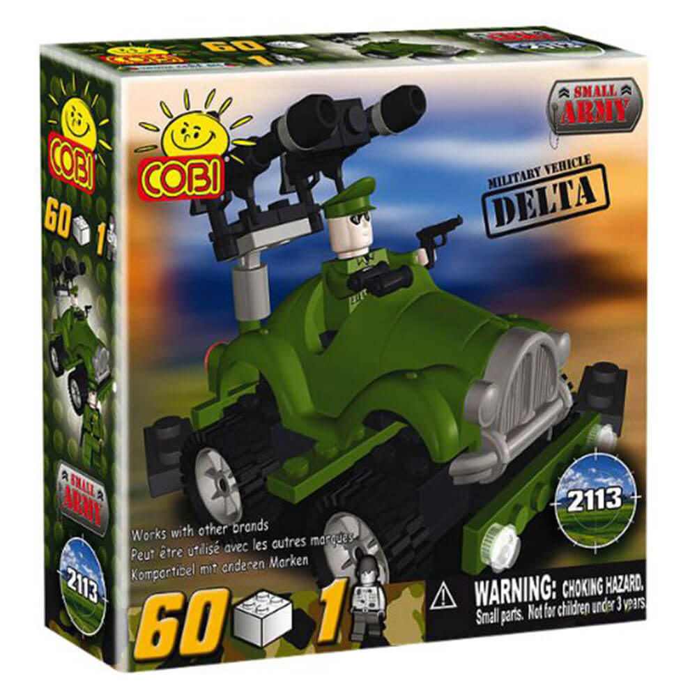 Small Army 60 Piece Delta Military Vehicle Construction Set