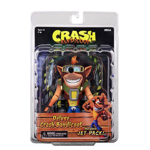 Crash Bandicoot Crash with Jetpack 7" Deluxe Action Figure