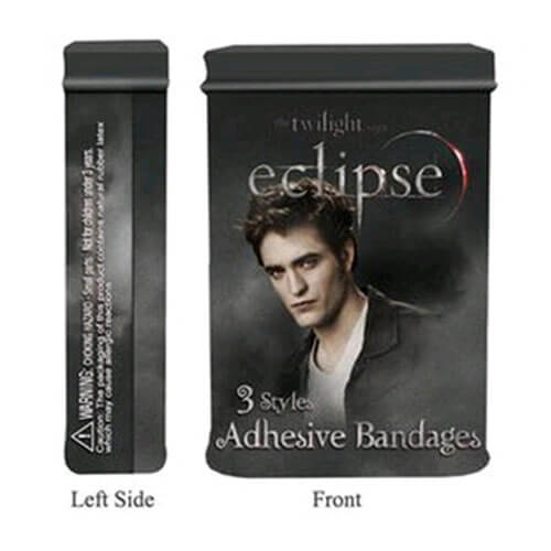 Pansements adhésifs Eclipse de la saga Twilight en étain Edward