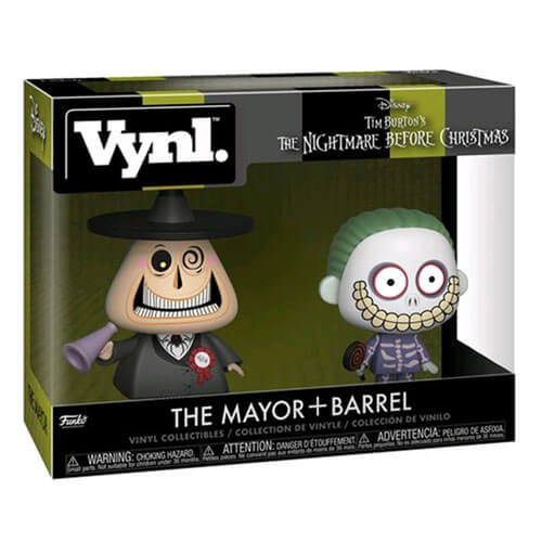 The Nightmare Before Christmas Mayor & Barrel Vynl.