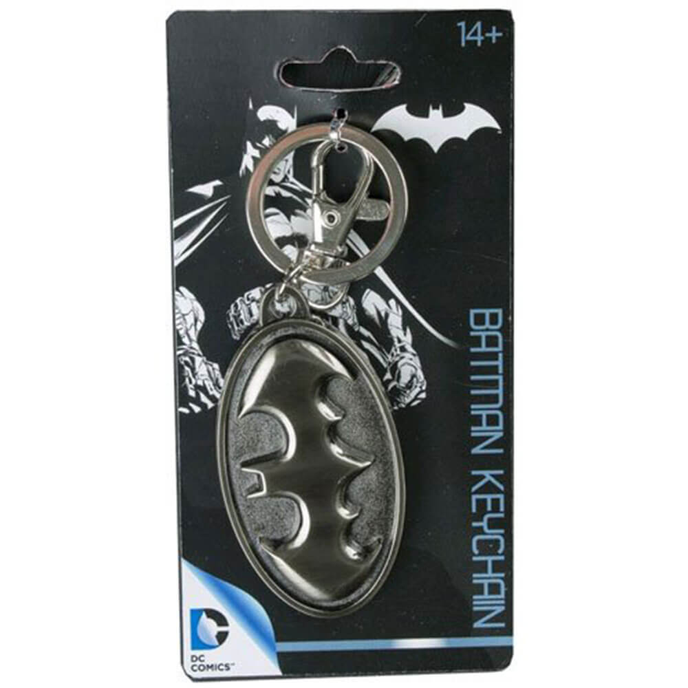 Batman Logo Pewter Keychain