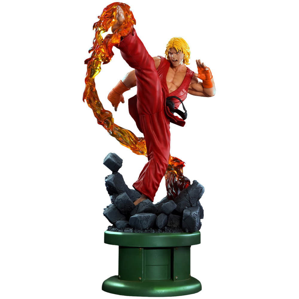Street Fighter Ken Masters 1:4 Ultra Statue w/ Dragon Flame