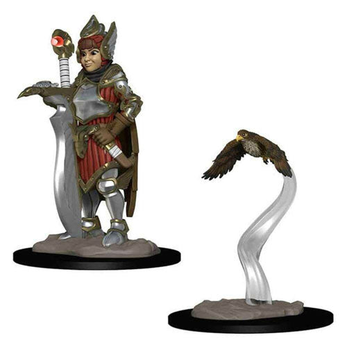 Wardlings Girl Fighter & Hunting Falcon Pre-Painted Minis