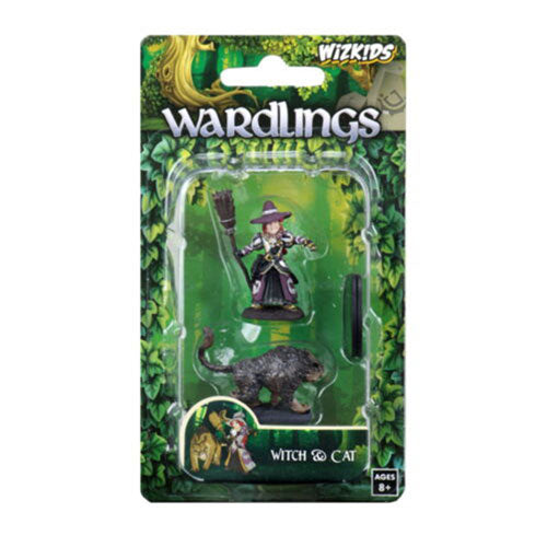 Wardlings Girl Witch & Witch's Cat Pre-Painted Minis