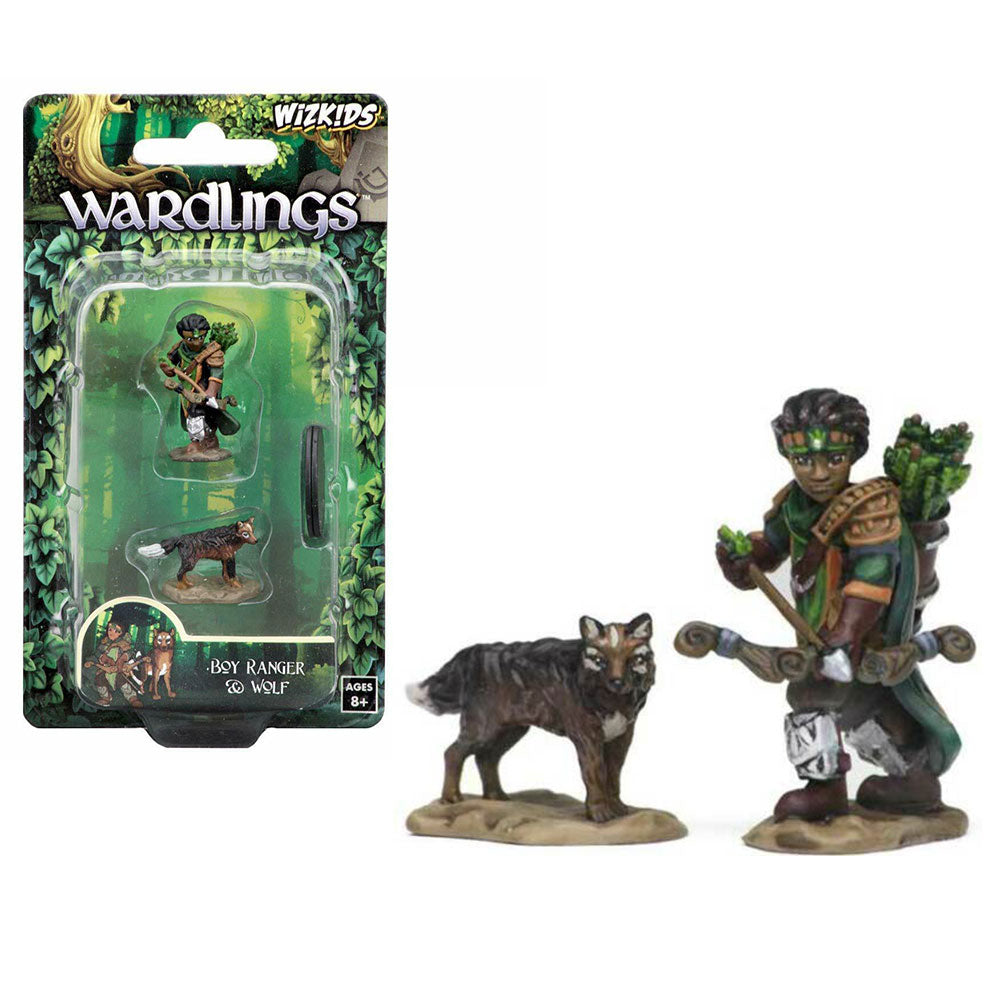 Wardlings Boy Ranger & Wolf Pre-Painted Minis