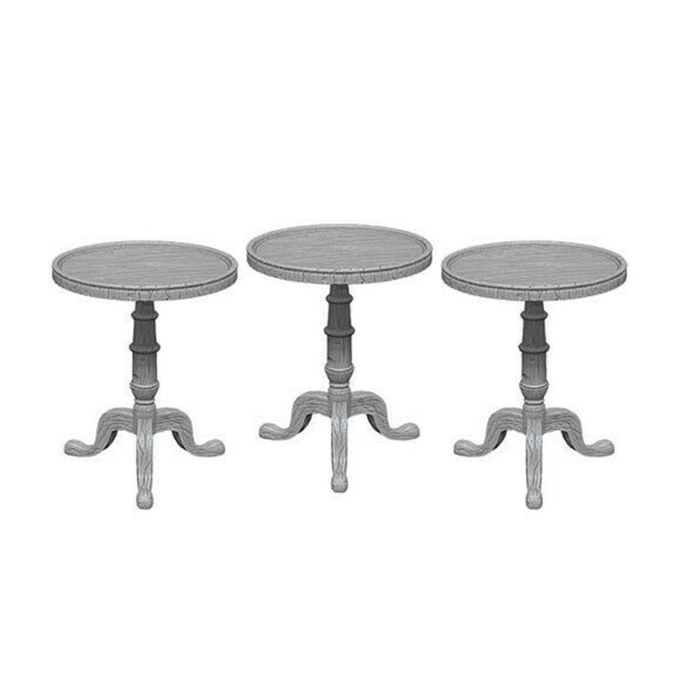 WizKids Deep Cuts Unpainted Miniatures Small Round Tables