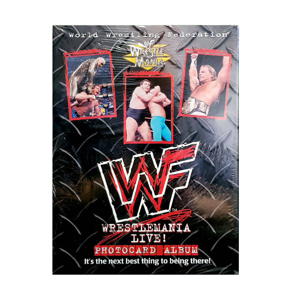 Wwf wrestlemania en vivo! álbum de tarjetas fotográficas