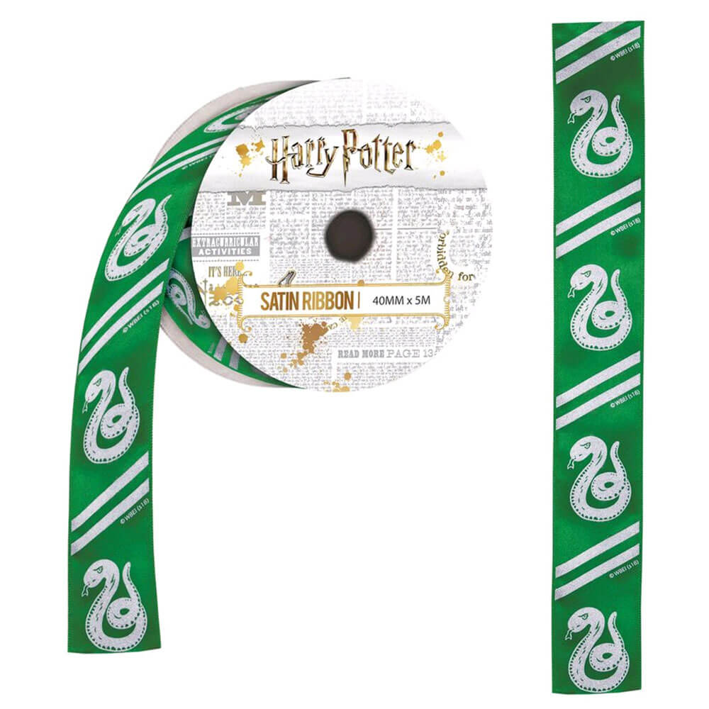 Harry Potter Slytherin satinbånd (5 meter)