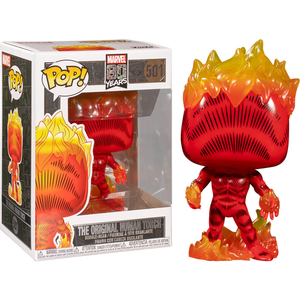 Fantastic Four Human Torch 1st Appearance 80th Anniver Pop!