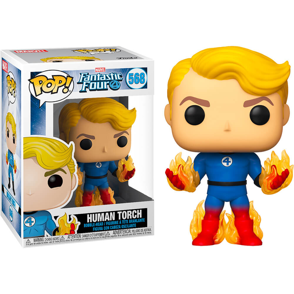 Fantastic Four Human Torch with Flames US Excl Pop! Vinyl