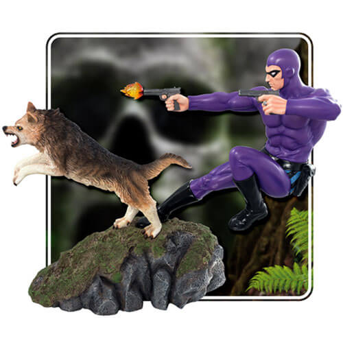 The Phantom and Devil Purple Suit Statue
