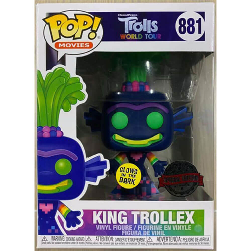 Trolls World Tour King Trollex Glow US Exclusive Pop! Vinyl