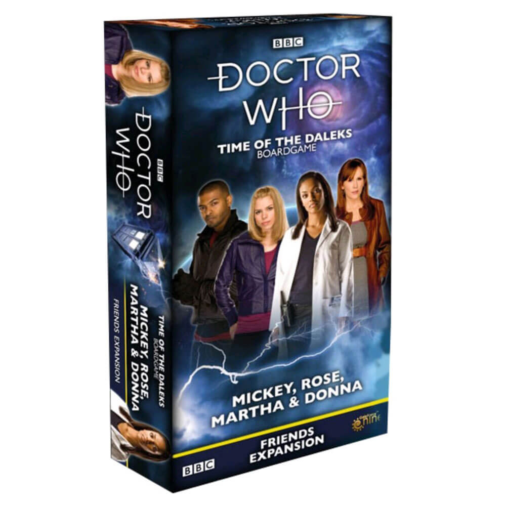 Doctor Who tijd Daleks Friends Mickey Rose Martha Donna Exp