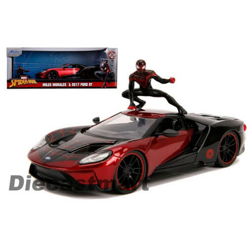 Spider-Man Miles Morales 2017 Ford GT 1:24 Hollywood Ride
