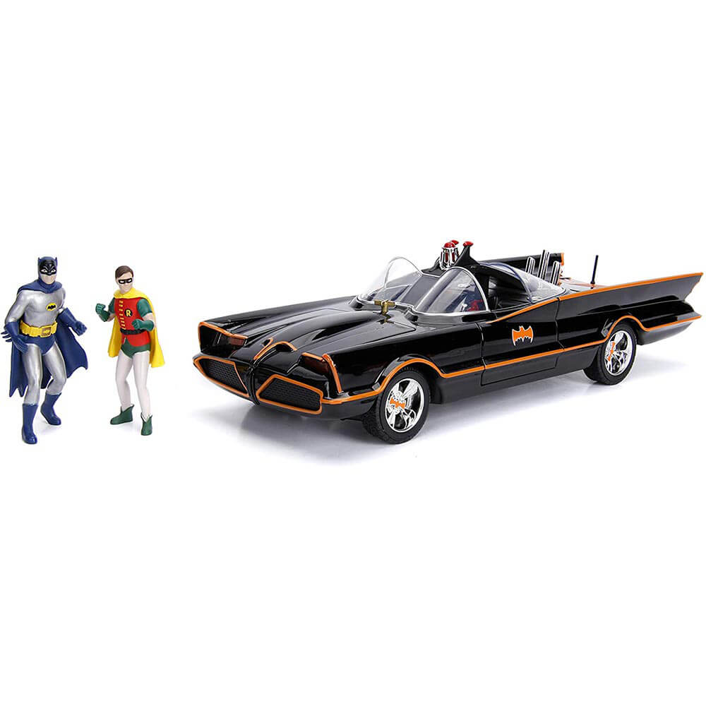 Batman (1966) Batmobile 1:18 met Batman