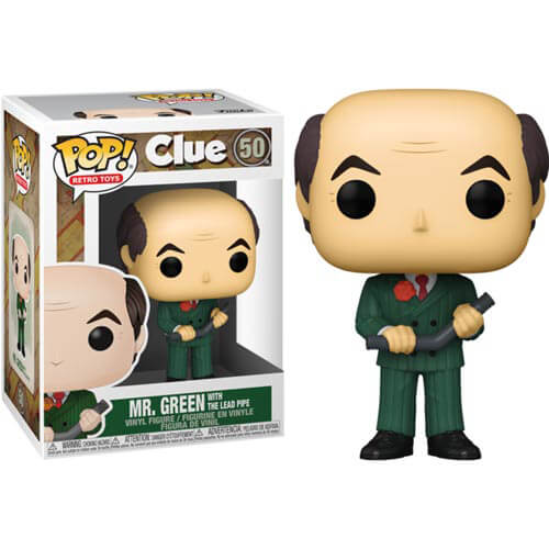 Clue Mr Green with Lead Pipe Pop! Vinyl