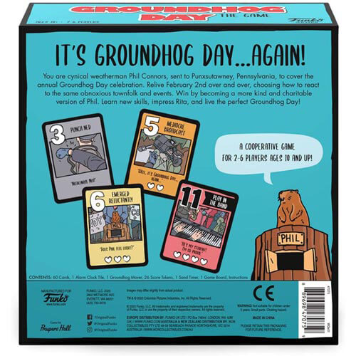 Groundhog Day The Game & Punx Phil Flocked Pop! Vinyl Bundle