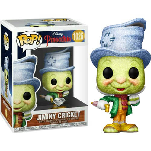Pinocchio Street Jiminy Diamond Glitter US Pop! Vinyl