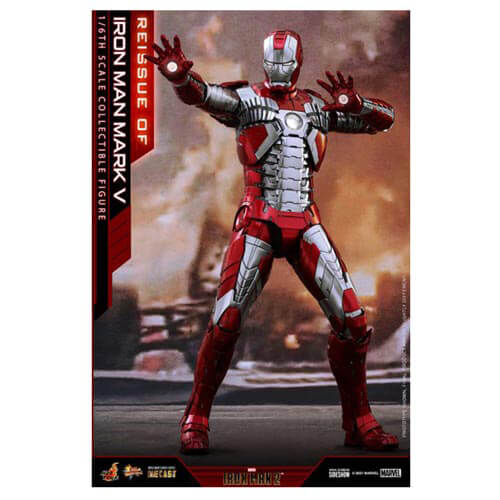 Iron Man 2 Mark V Diecast 1:6 Scale 12" Action Figure