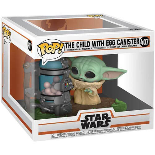 The Mandalorian Child with Egg Canister Pop! Deluxe
