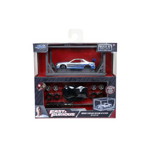 F&F Brian's Nissan GT-R 1:55 Scale Diecast Model Kit