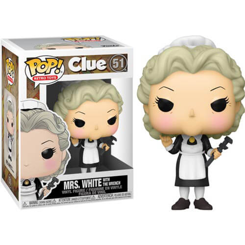 Clue Mrs White with Wrench Pop! Vinyl