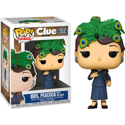 Clue Mrs Peacock with Knife US Exclusive Pop! Vinyl