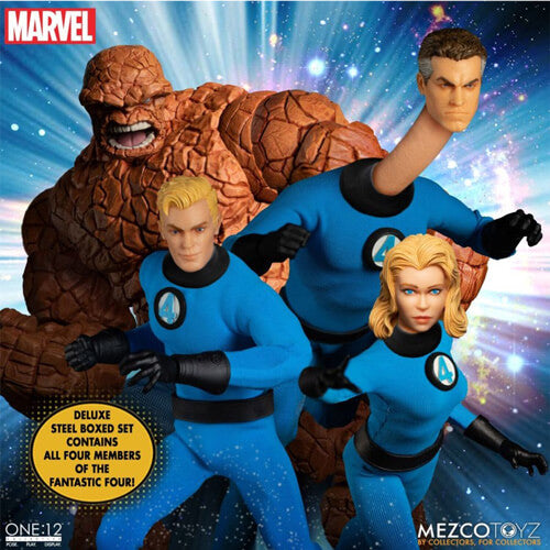 Fantastic Four Deluxe Steel One:12 Action Figure Boxed Set