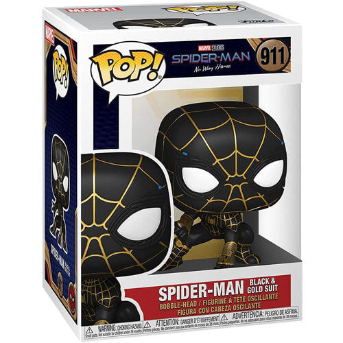 Spider-Man: No Way Home Spider-Man Black & Gold Pop! Vinyl