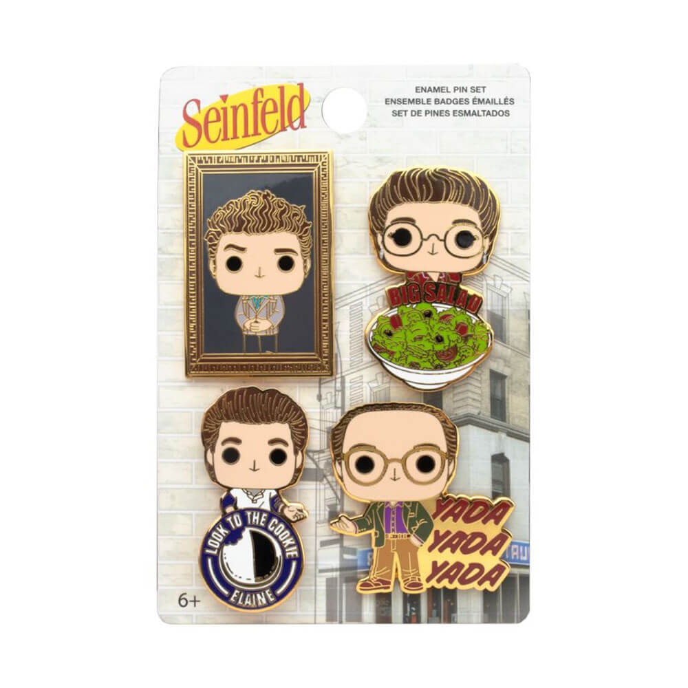 Seinfeld -pop! emaille pin 4st