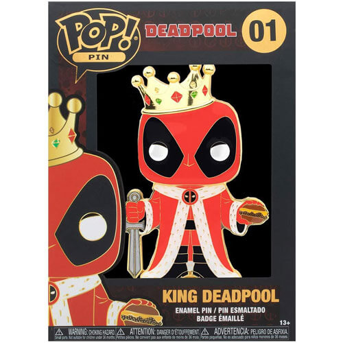 Deadpool King Deadpool 4" Pop! Enamel Pin