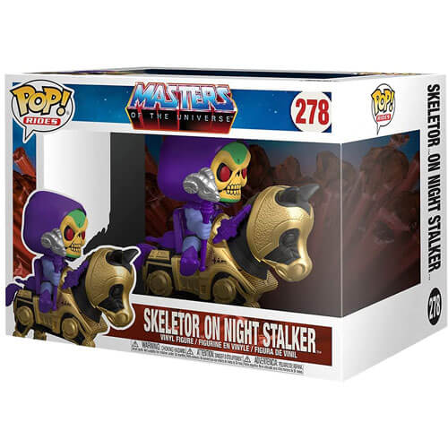 Skeletor with Night Stalker Pop! Ride