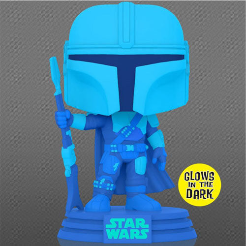 ¡El holograma mandaloriano Star Wars nos brilla pop exclusivo! vinilo
